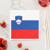 Serviette En Papier Drapeau de la Slovénie (En situation)