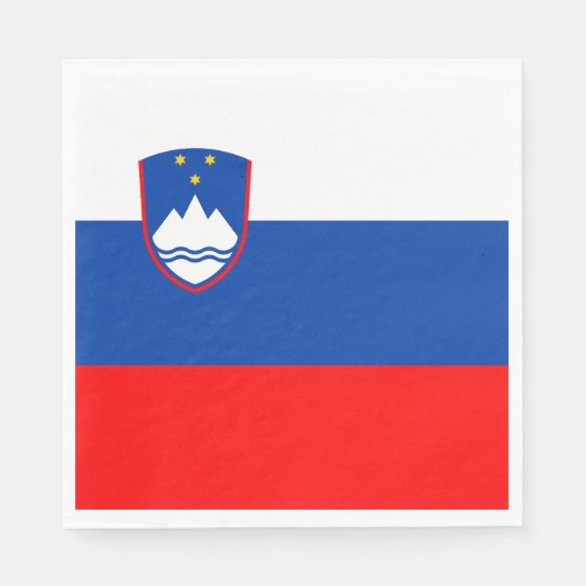 Serviette En Papier Drapeau de la Slovénie (Devant)