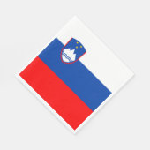 Serviette En Papier Drapeau de la Slovénie (Coin)