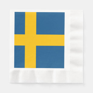 Serviette En Papier Drapeau de la Suède