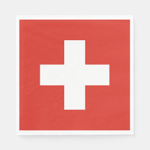 Serviette En Papier Drapeau de la Suisse