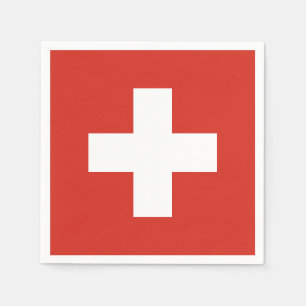 Serviette En Papier Drapeau de la Suisse