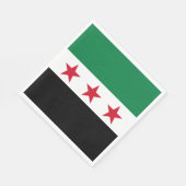 Serviette En Papier Drapeau de la Syrie (Coin)