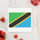 Serviette En Papier Drapeau de la Tanzanie (En situation)