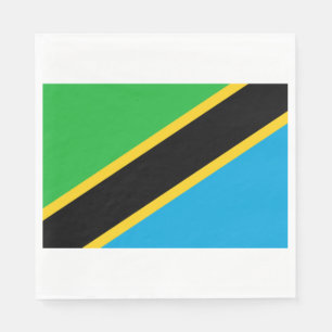 Serviette En Papier Drapeau de la Tanzanie