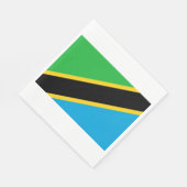 Serviette En Papier Drapeau de la Tanzanie (Coin)