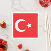 Serviette En Papier Drapeau de la Turquie (En situation)