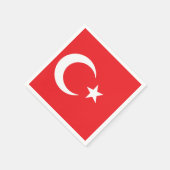 Serviette En Papier Drapeau de la Turquie (Coin)
