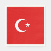 Serviette En Papier Drapeau de la Turquie (Devant)
