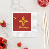 Serviette En Papier Drapeau de la ville d'Albuquerque (En situation)