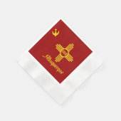 Serviette En Papier Drapeau de la ville d'Albuquerque (Coin)