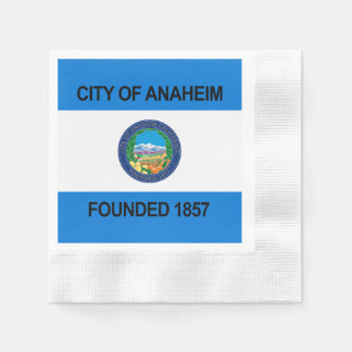 Serviette En Papier Drapeau de la ville d'Anaheim