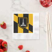 Serviette En Papier Drapeau de la ville de Baltimore (En situation)