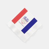 Serviette En Papier Drapeau de la ville de Cleveland (Coin)