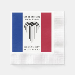 Serviette En Papier Drapeau de la ville de Kansas