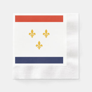 Serviette En Papier Drapeau de la ville de la Nouvelle-Orléans