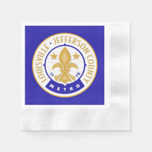 Serviette En Papier Drapeau de la ville de Louisville