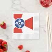 Serviette En Papier Drapeau de la ville de Wichita (En situation)