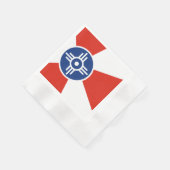 Serviette En Papier Drapeau de la ville de Wichita (Coin)