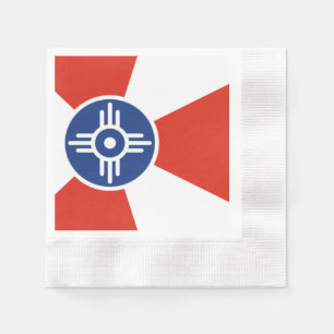 Serviette En Papier Drapeau de la ville de Wichita