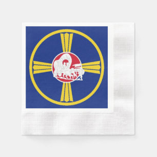 Serviette En Papier Drapeau de la ville d'Omaha