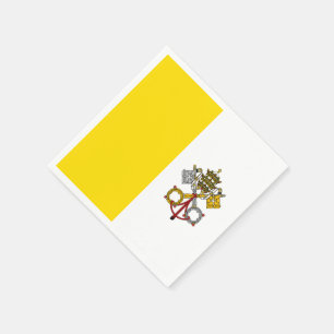 Serviette En Papier Drapeau de la ville du Vatican