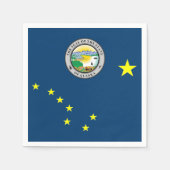 Serviette En Papier Drapeau de l'Alaska (Devant)