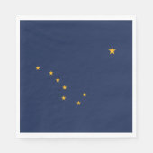 Serviette En Papier Drapeau de l'Alaska (Devant)