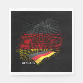 Serviette En Papier Drapeau de l'Allemagne (Devant)