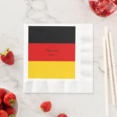 Serviette En Papier Drapeau de l'Allemagne - Deutschland (En situation)