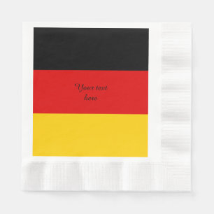 Serviette En Papier Drapeau de l'Allemagne ou du Deutschland