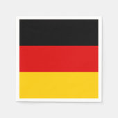 Serviette En Papier Drapeau de l'Allemagne Papier serviettes (Devant)
