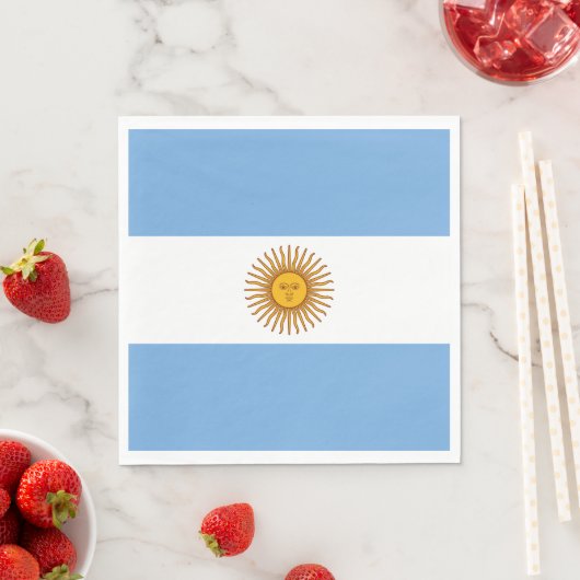 Serviette En Papier Drapeau de l'Argentine (En situation)