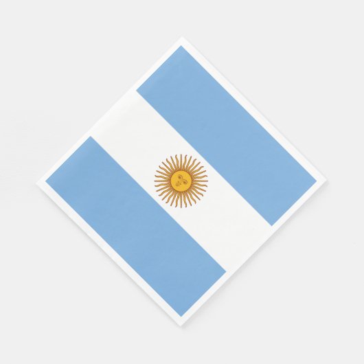 Serviette En Papier Drapeau de l'Argentine (Coin)