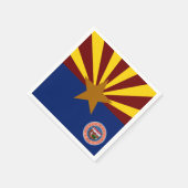 Serviette En Papier Drapeau de l'Arizona (Coin)