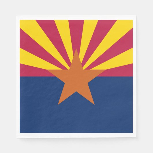 Serviette En Papier Drapeau de l'Arizona (Devant)