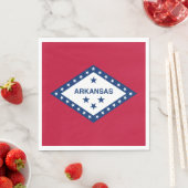 Serviette En Papier Drapeau de l'Arkansas (En situation)