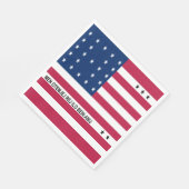 Serviette En Papier Drapeau de l'atoll de Bikini Patriotique (Coin)