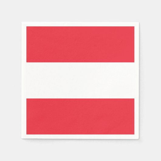Serviette En Papier Drapeau de l'Autriche (Devant)