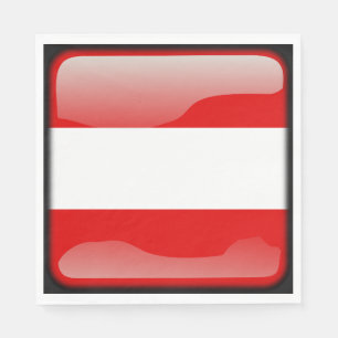 Serviette En Papier Drapeau de l'Autriche