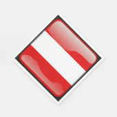 Serviette En Papier Drapeau de l'Autriche (Coin)