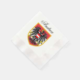Serviette En Papier Drapeau de l'Autriche