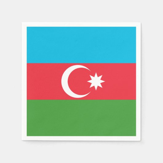 Serviette En Papier Drapeau de l'Azerbaïdjan (Devant)