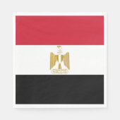 Serviette En Papier Drapeau de l'Égypte (Devant)