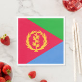 Serviette En Papier Drapeau de l'Érythrée (En situation)