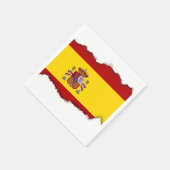 Serviette En Papier Drapeau de l'Espagne (Coin)