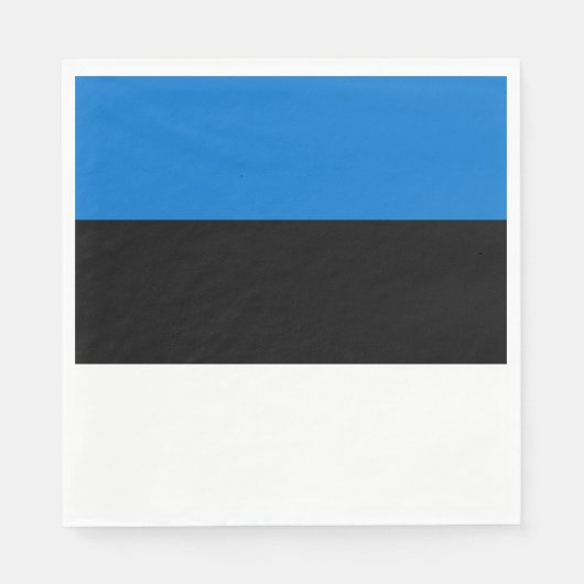 Serviette En Papier Drapeau de l'Estonie (Devant)