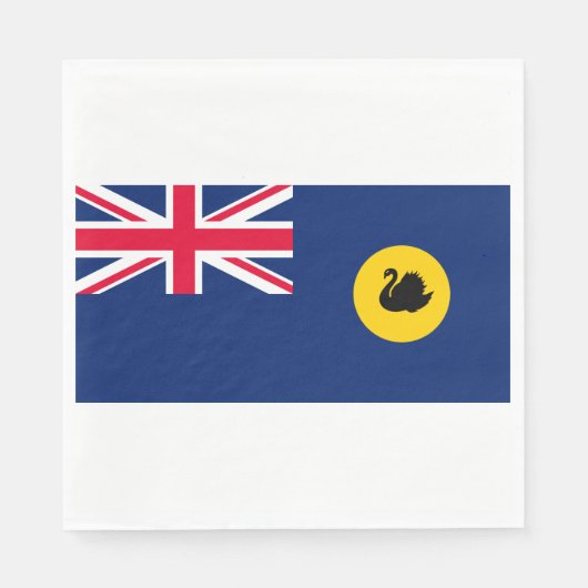 Serviette En Papier Drapeau de l'État d'Australie-Occidentale (Devant)