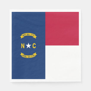 Serviette En Papier Drapeau de l'État de Caroline du Nord