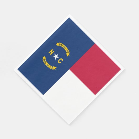 Serviette En Papier Drapeau de l'État de Caroline du Nord (Coin)